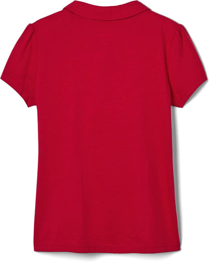 Girls' Short Sleeve Peter Pan Collar Polo