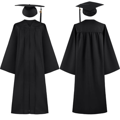 Unisex Matte 4 PCS Graduation Cap and Gown