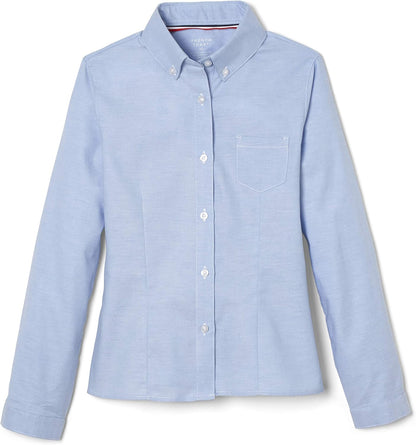 Girls' Long Sleeve Oxford Blouse