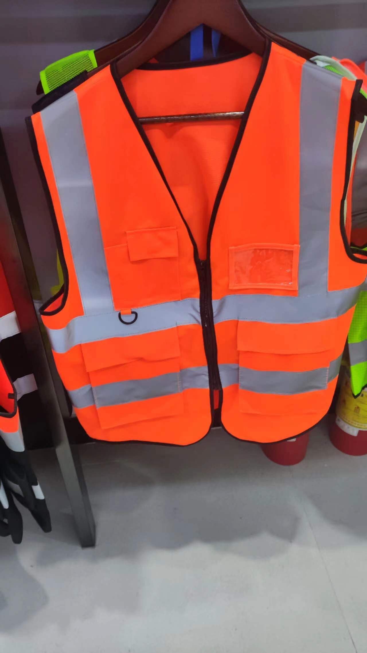 120g Heavy Knitted Fabric with Circular Lock Edge Reflective Vest, Work Fishing Vest, Traffic Volunteer