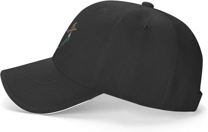 Classic Baseball Caps Adjustable Sandwich Cap, Black Casquette Hats Outdoor Trucker Hat