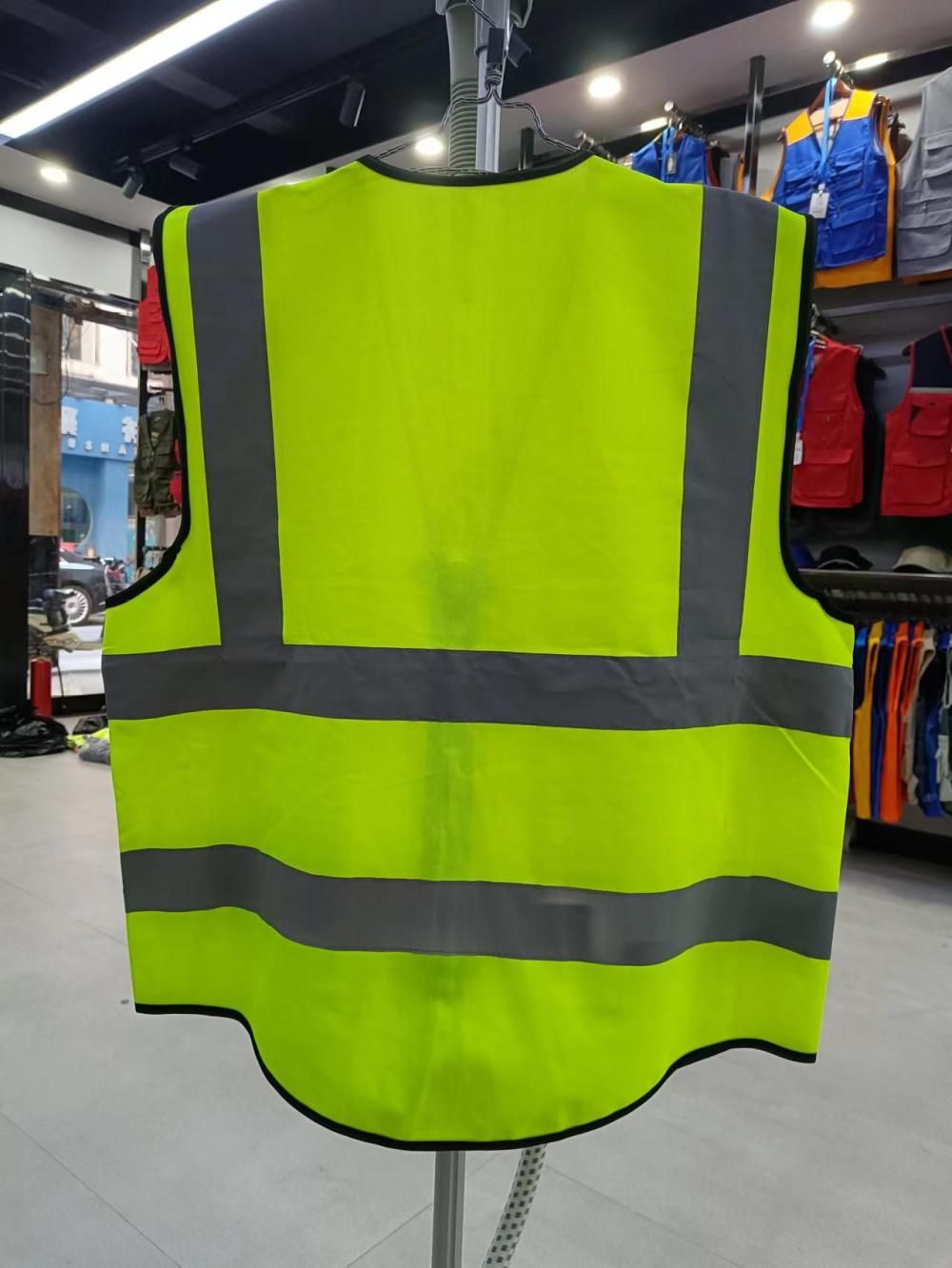 120g Heavy Knitted Fabric with Circular Lock Edge Reflective Vest, Work Fishing Vest, Traffic Volunteer