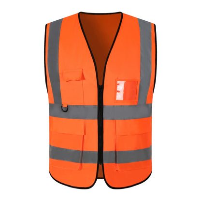 120g Heavy Knitted Fabric with Circular Lock Edge Reflective Vest, Work Fishing Vest, Traffic Volunteer