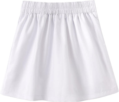 Girls Button Pleated Scooter Skirt School Uniform