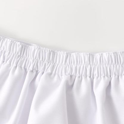 Girls Button Pleated Scooter Skirt School Uniform