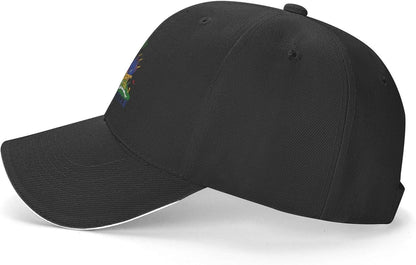 Classic Baseball Caps Adjustable Sandwich Cap, Black Casquette Hats Outdoor Trucker Hat