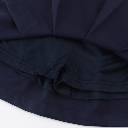 Girls Button Pleated Scooter Skirt School Uniform