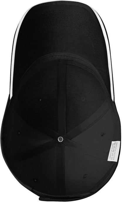 Classic Baseball Caps Adjustable Sandwich Cap, Black Casquette Hats Outdoor Trucker Hat