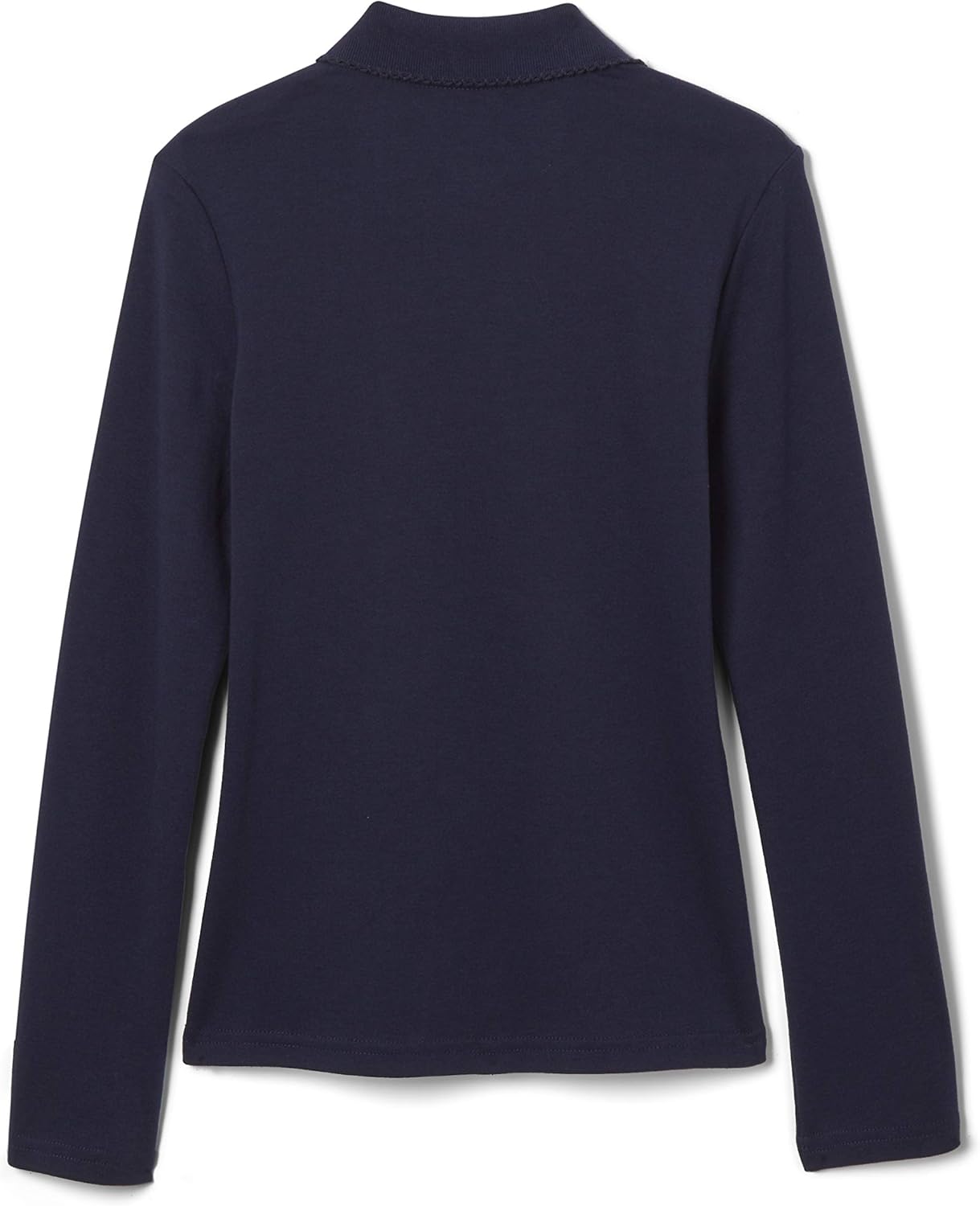 Girls' Uniform Long Sleeve Polo with Picot Collar (Standard & Plus)