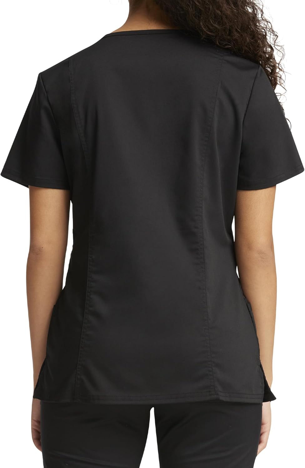 Scrubs for Women Mock Wrap Top with 3 Pocket, Back Princess Seams WW610