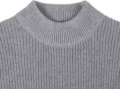 Kid Nation Boys Sweater 100% Cotton Quarter Zip Sweater Kids Cable Knit Casual Pullover (Previously Amazon Essentials)
