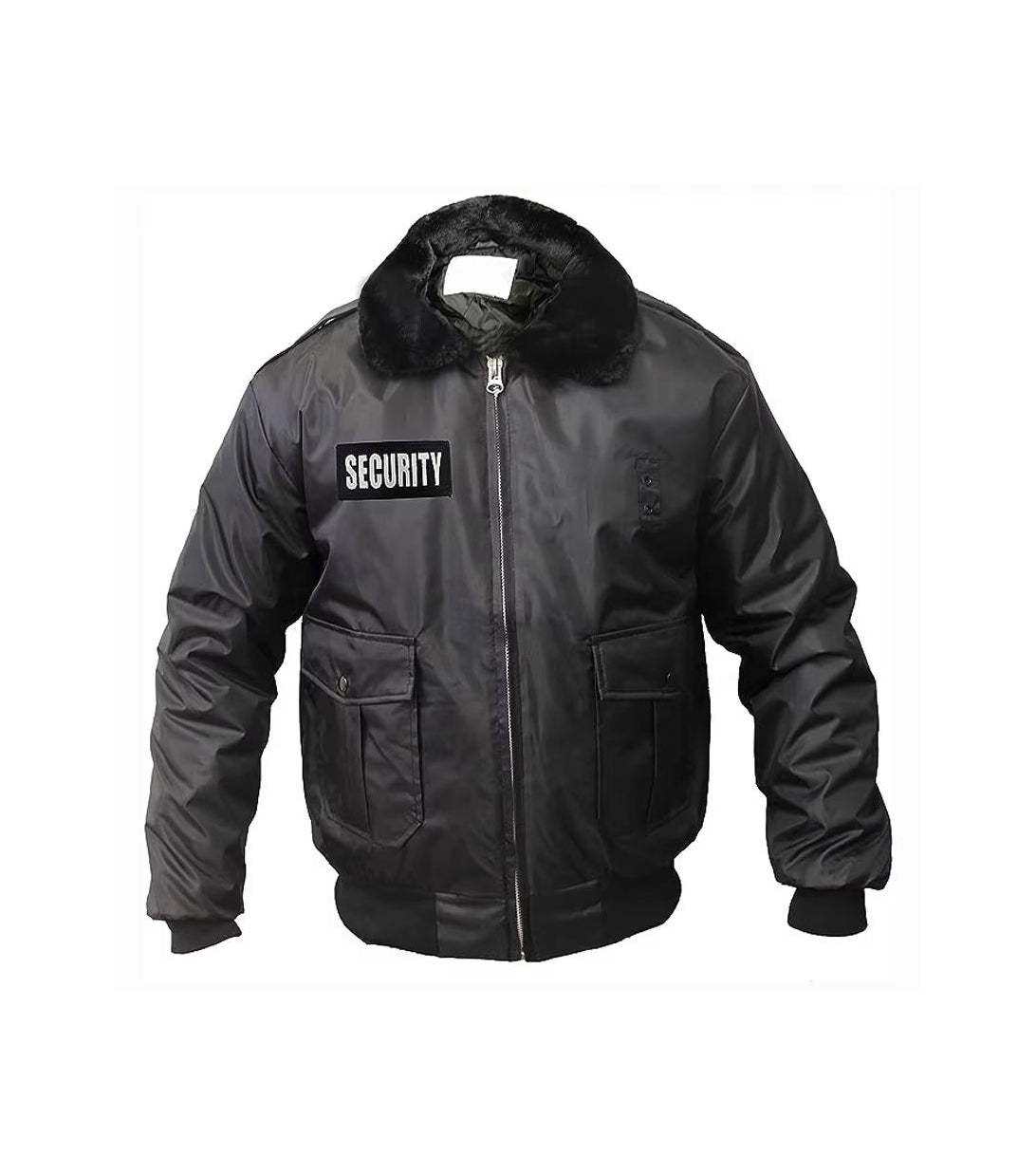 Custom Security Guard Bomber Jacket with Reflective Security Winter Coat