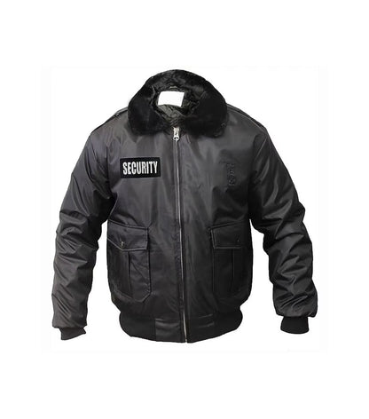 Custom Security Guard Bomber Jacket with Reflective Security Winter Coat