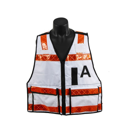 Custom Men Reflective Vest Workwear Construction Clothing Safety Vest with Pockets Logo