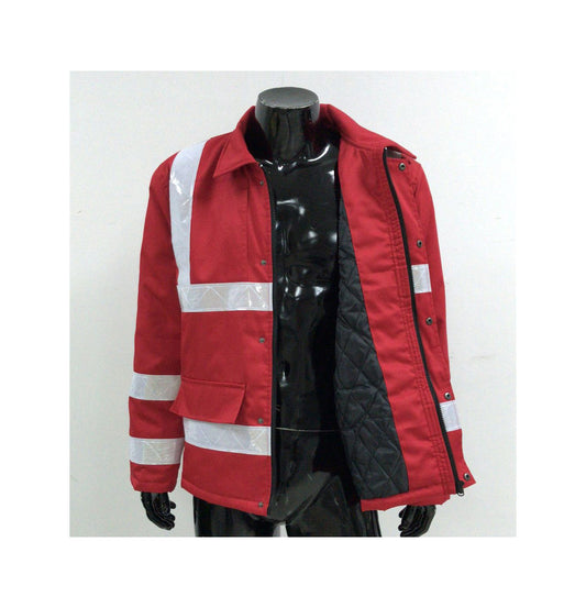 Fashion Mechanic Workwear Yellow Uniform Hi Vis Safety Jacket Reflective High Visibility Heavy Duty Water Resistant Outdoor Coat