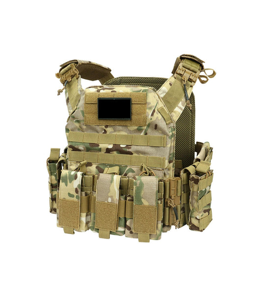 Amazon-Style Camouflage Quick-Release Tactical Vest, Outdoor CS Tactical Vest, Field Training Uniform, Factory Direct Sales.