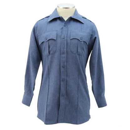 100% POLYESTER 4 POCKET HIDDEN ZIPPER UNIFORM SHIRT - SHORT SLEEVE