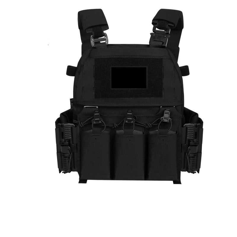 Quick-Release Tactical Vest, Laser-Cut, Wear-Resistant, Breathable, Multi-Functional Vest