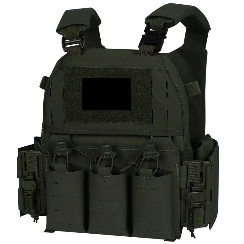 Quick-Release Tactical Vest, Laser-Cut, Wear-Resistant, Breathable, Multi-Functional Vest