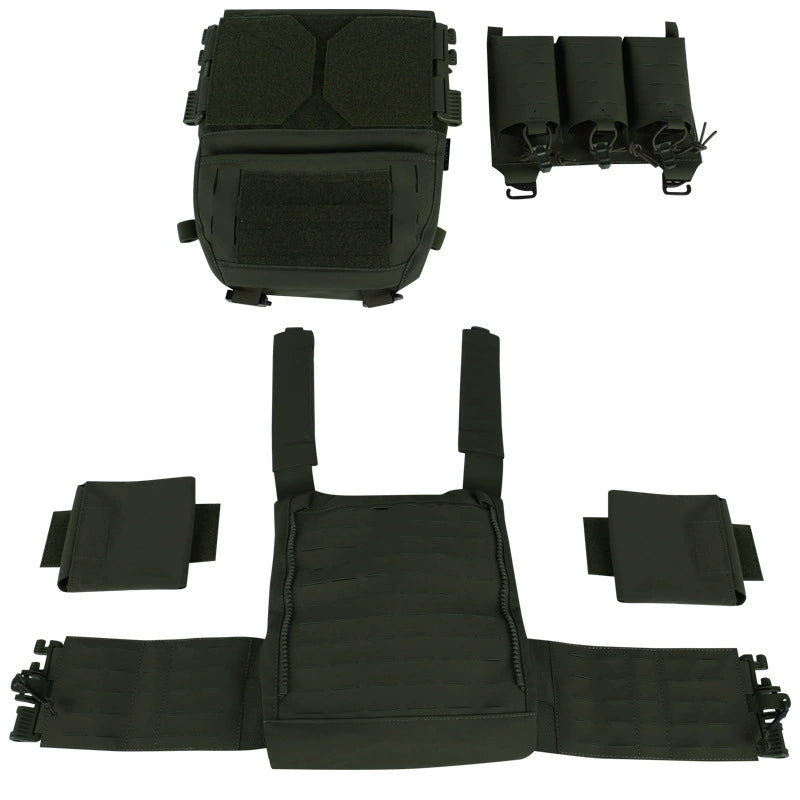 Quick-Release Tactical Vest, Laser-Cut, Wear-Resistant, Breathable, Multi-Functional Vest