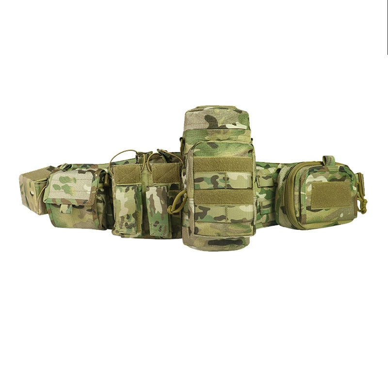 Tactical Waist Belt Multifunctional Field Combat Training Waist Belt Nylon Padded Load-Bearing Tactical Waist Belt Cp