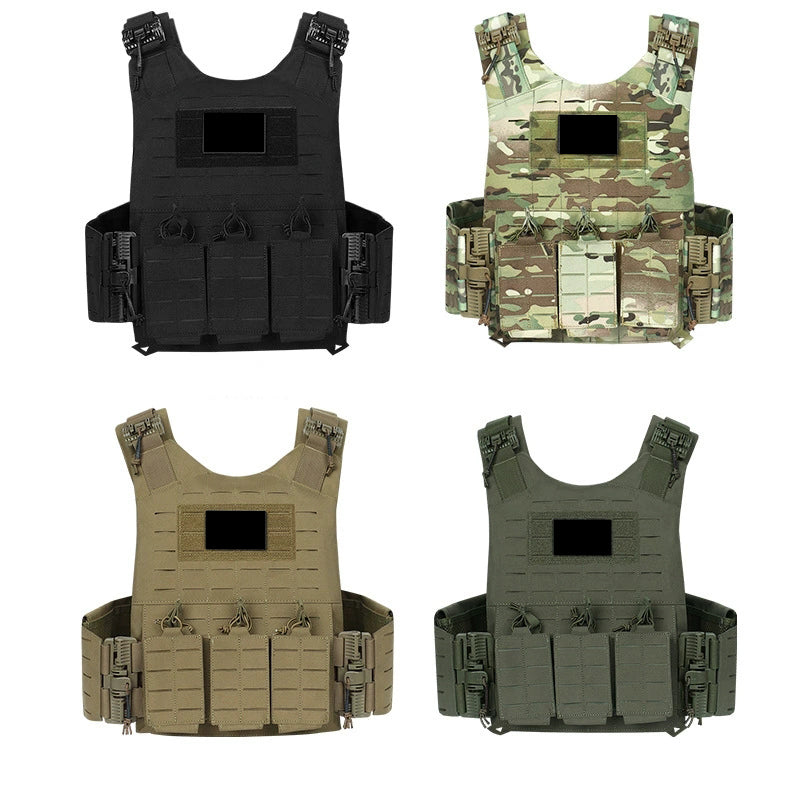 Amazon Upgraded Quick-Release Tactical Vest, Outdoor Enthusiast Protective Combat Vest, Quick-Release Breathable Training Uniform