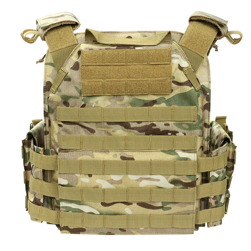 Amazon-Style Camouflage Quick-Release Tactical Vest, Outdoor CS Tactical Vest, Field Training Uniform, Factory Direct Sales.