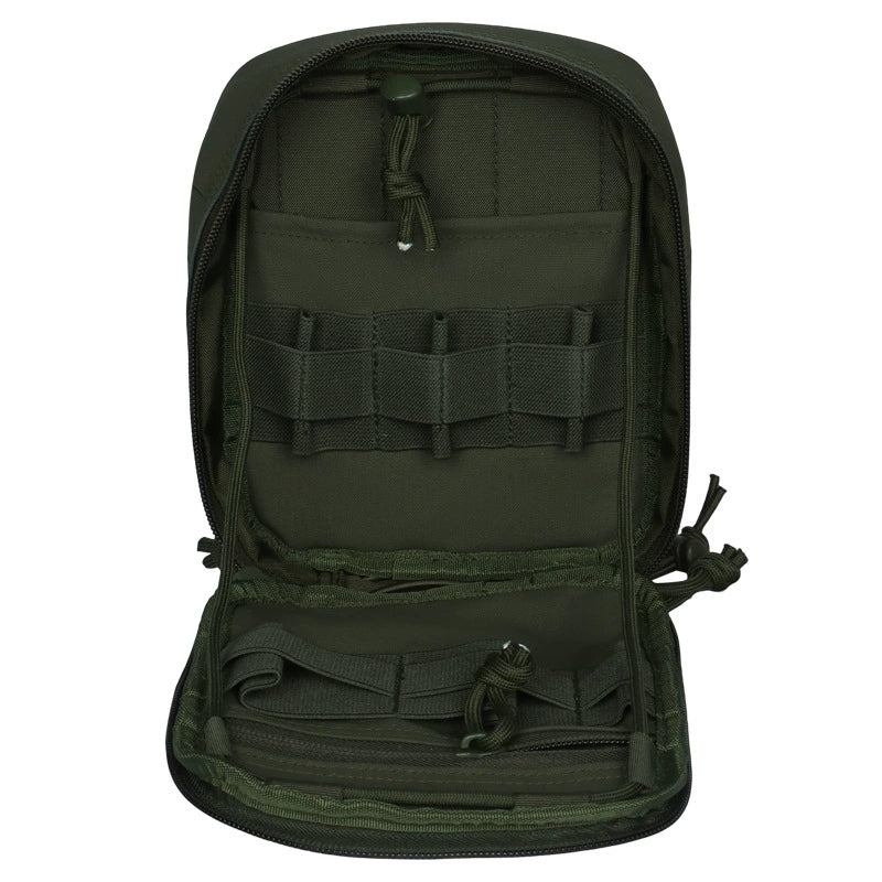 New Tactical Vest with External Expansion Gear Storage Bag, Lightweight Vest, Water Hose Backpack, Molle Accessory Backpack