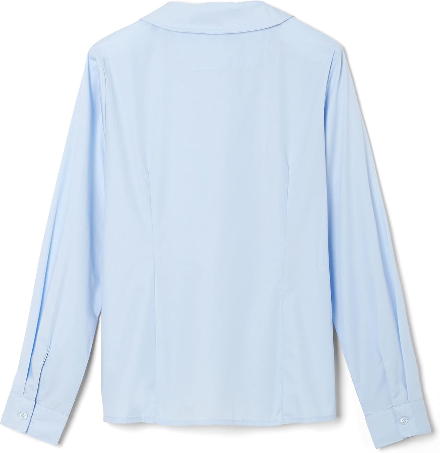 Girls' Long Sleeve Woven Shirt with Peter Pan Collar (Standard & Plus)