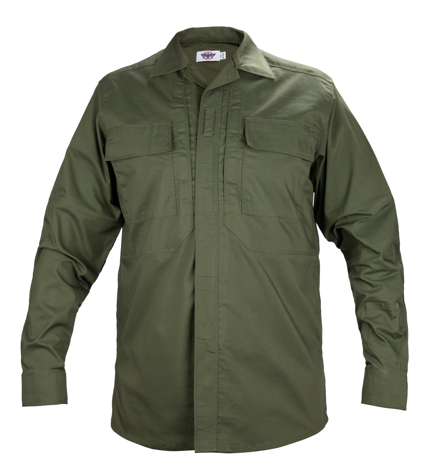 LONG SLEEVE ZIPPERED TACTICAL POLY COTTON RIP-STOP BDU SHIRT