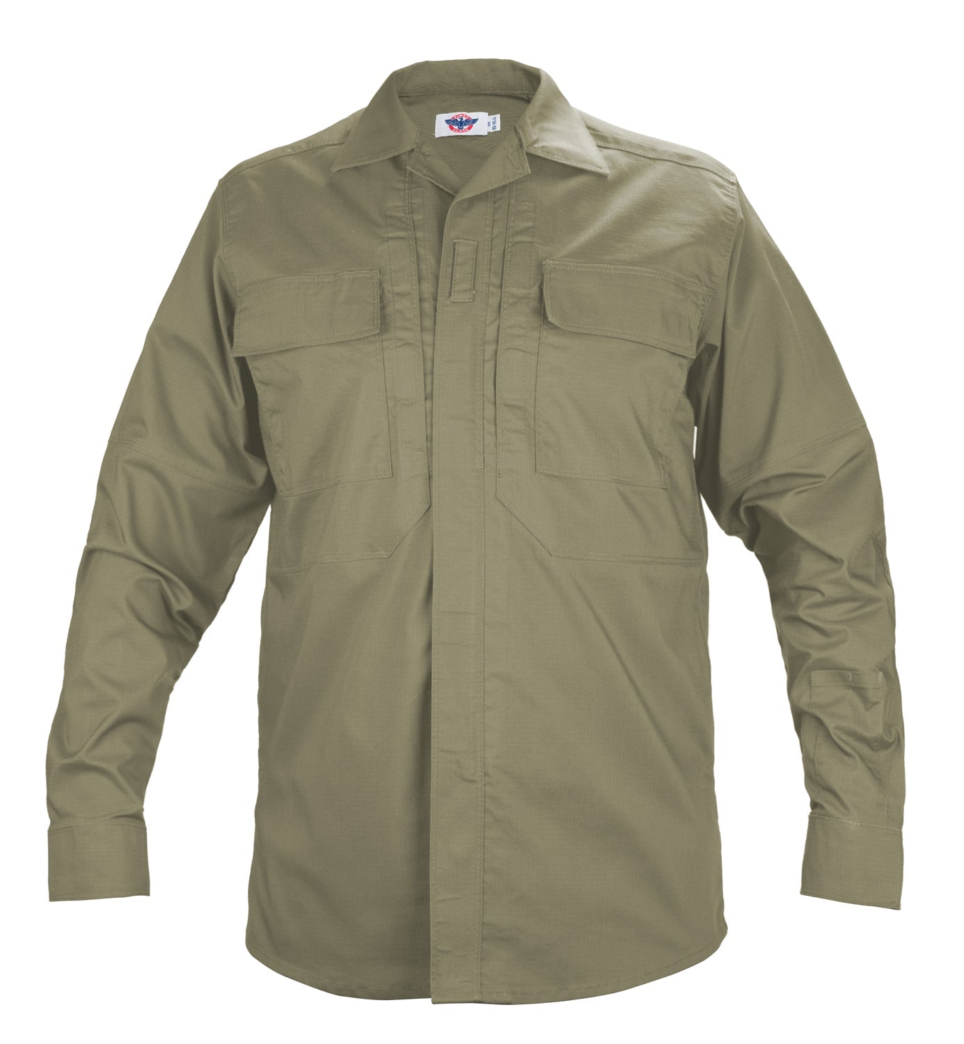 LONG SLEEVE ZIPPERED TACTICAL POLY COTTON RIP-STOP BDU SHIRT