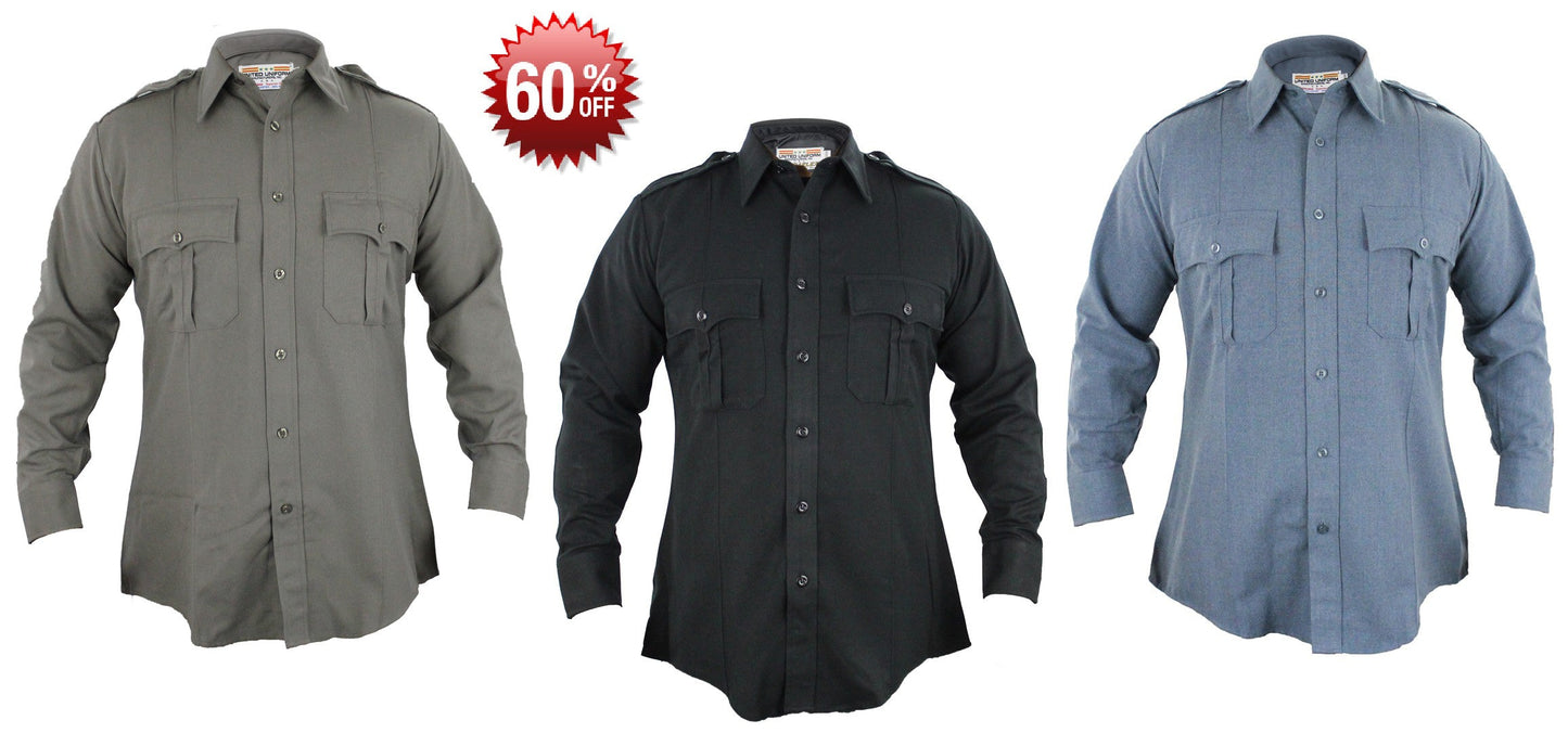 UNITED UNIFORMS LONG SLEEVE SHIRT ALL CLIMATE SUPERIOR TROPICAL