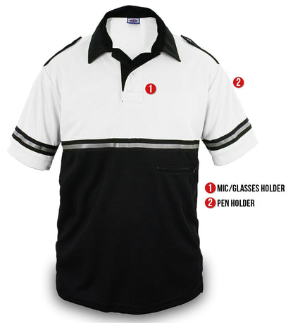 TWO TONE BIKE PATROL SHIRT WITH ZIPPER POCKET