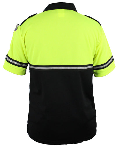 TWO TONE BIKE PATROL SHIRT WITH ZIPPER POCKET