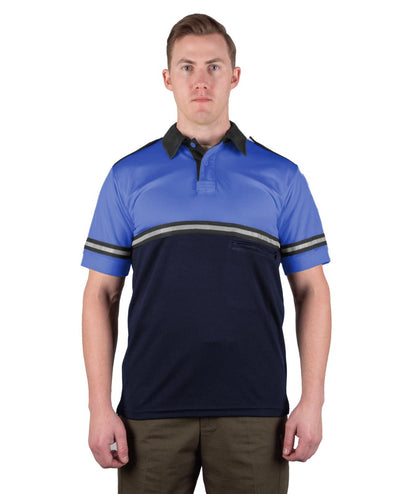 TWO TONE BIKE PATROL SHIRT WITH ZIPPER POCKET