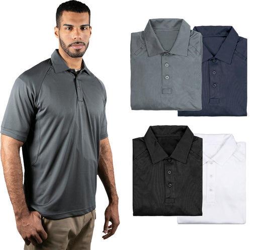 TACTICAL JERSEY KNIT SHORT SLEEVE POLO SHIRT