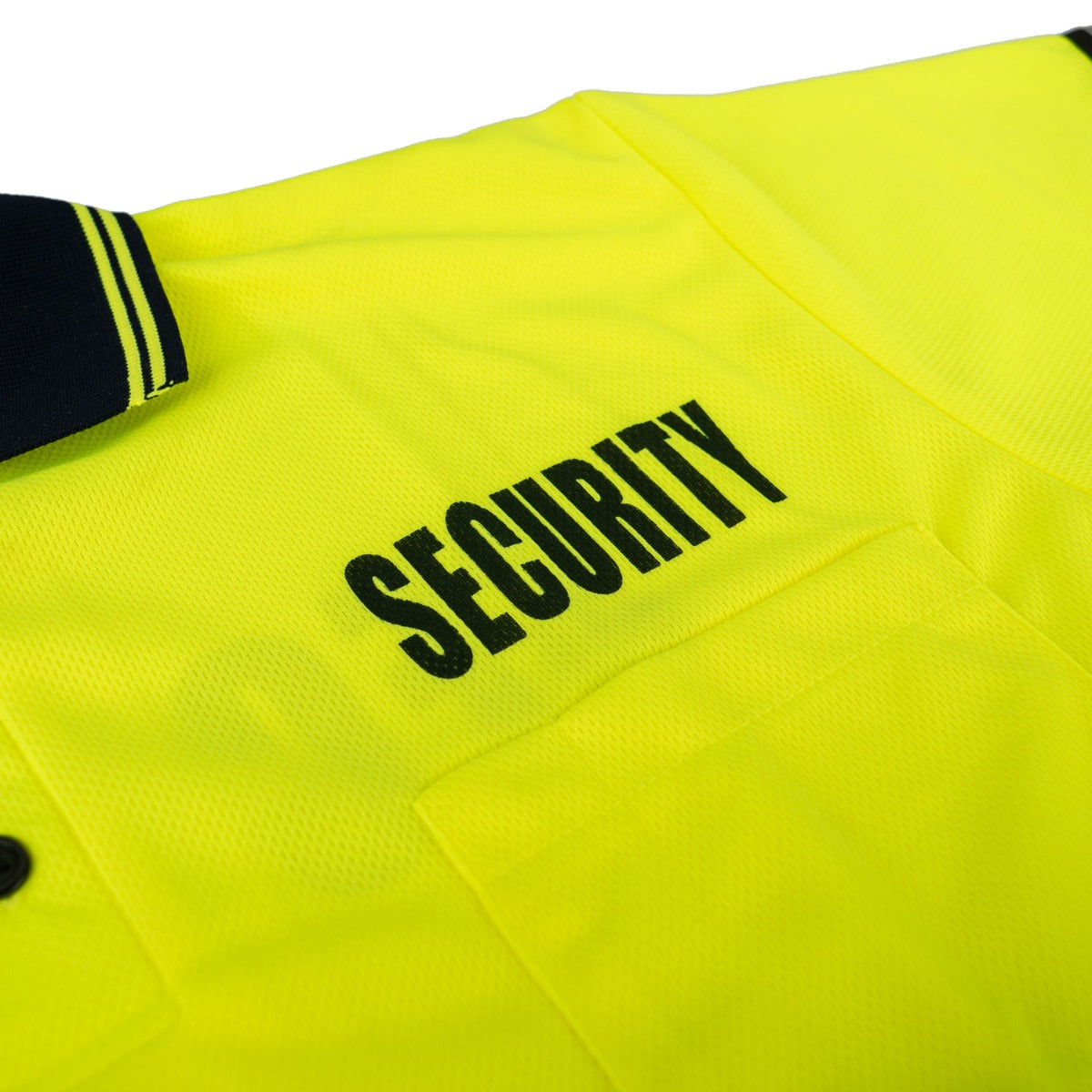 SECURITY BIKE PATROL SHIRT WITH ZIPPER POCKET AND HASH STRIPES