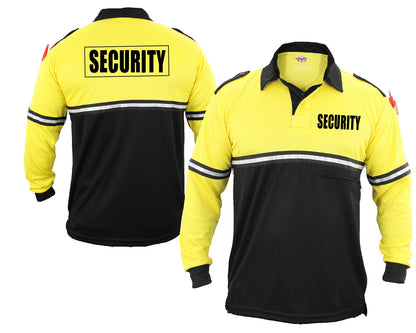 100% Polyester Jersey Knit Two Tone Bike Patrol Polo Shirts