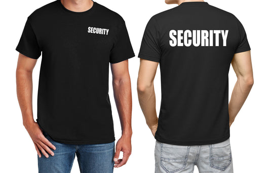 50 COTTON/50 POLY T-SHIRT - SECURITY