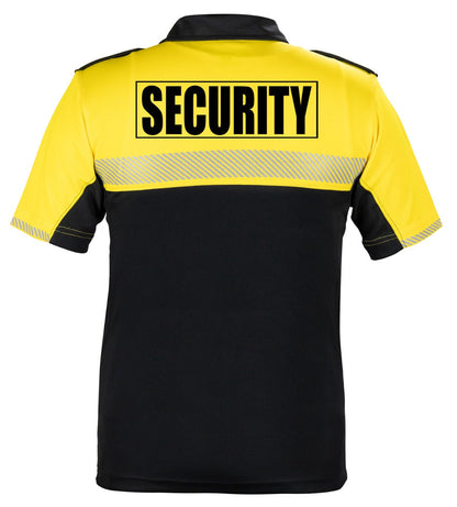 100% Polyester Jersey Knit Two Tone Security Bike Patrol Polo Shirts