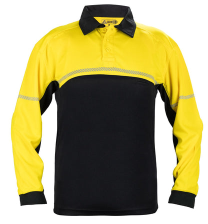 100% POLYESTER JERSEY KNIT LONG SLEEVE BIKE PATROL POLO SHIRTS