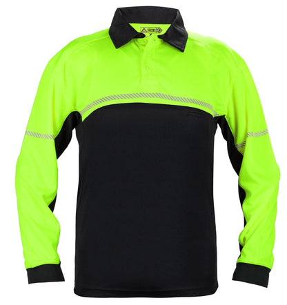 100% POLYESTER JERSEY KNIT LONG SLEEVE BIKE PATROL POLO SHIRTS