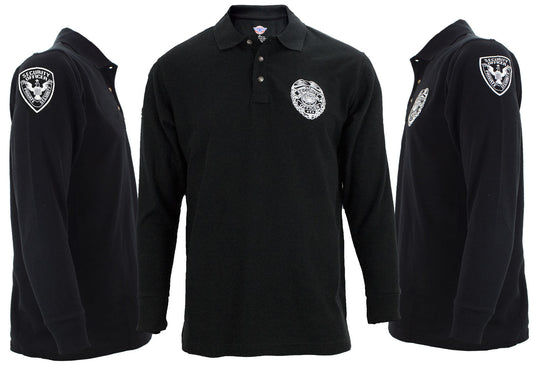 POLY/COTTON SECURITY LONG SLEEVE POLO SHIRT