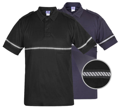 Bike Patrol Shirt with Zipper Pocket and Hash Stripes