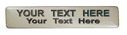 PATRIOTIC ENGRAVED NAME PLATE WITH USA FLAG