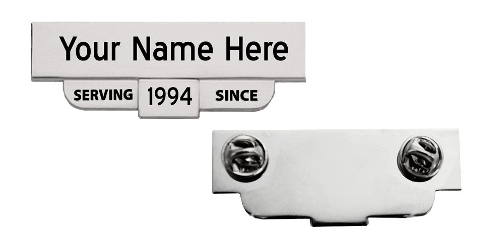 PRODUCT SPECS  Engraved Oxidized No ink Dimensions: ⅝" x 2 ½"