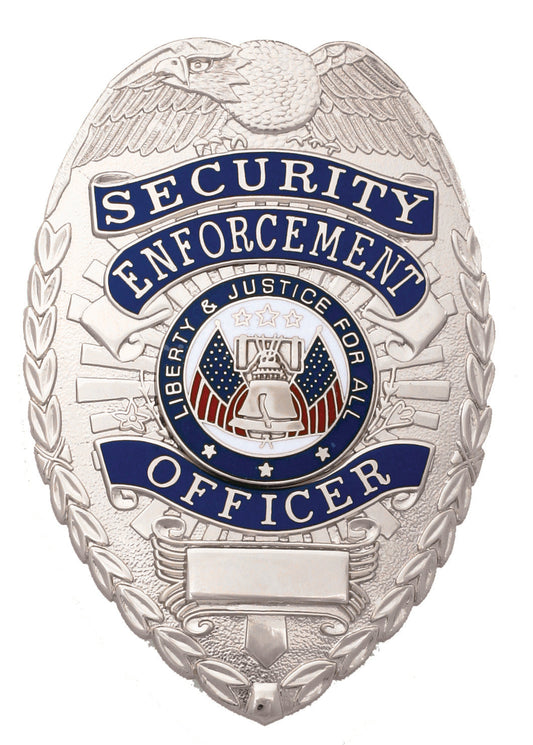 Security Enforcement Officer Silver Shield Badge