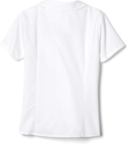 Girl's Short Sleeve Peter Pan Collar Blouse (Standard and Plus)