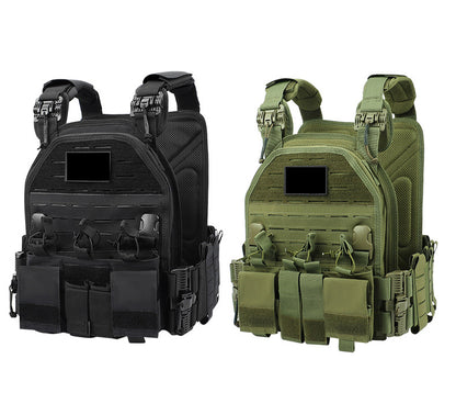 6094 Tactical Vest, Molle Outdoor Camouflage Vest, 1000d Combat Protective Gear, Quick-Release Amazon New Model