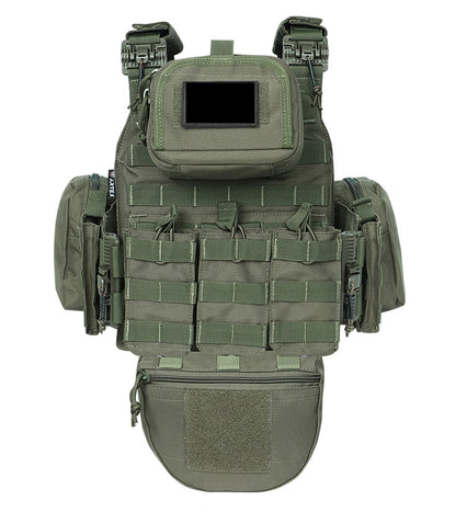 New Quick-Release Tactical Vest with Multi-Functional Extension System, Breathable, Wear-Resistant, Suitable for Outdoor Use and Stab Protection.